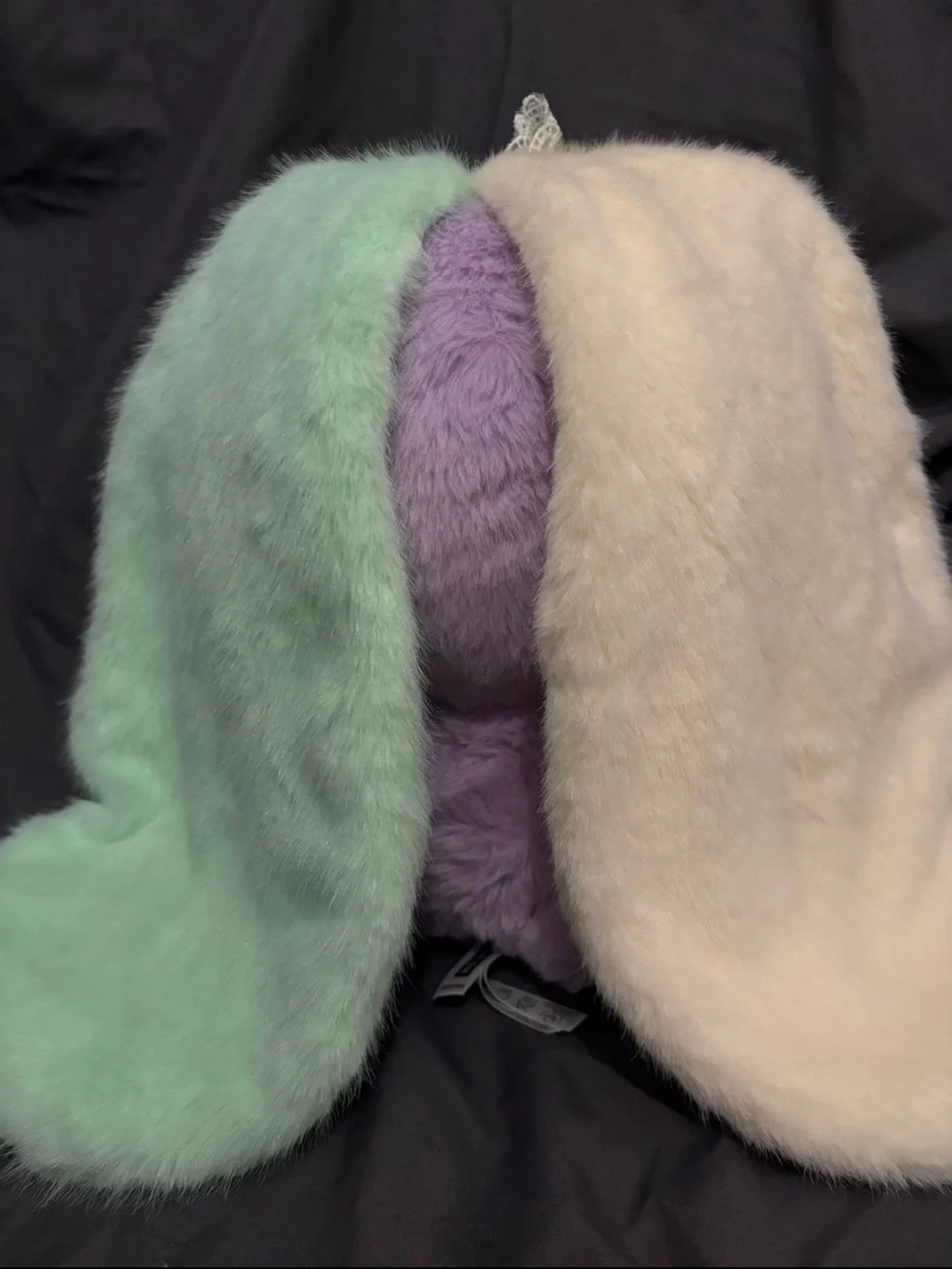Plush Bunny-Ear Doll in Lavender and Mint - Kids Accessories 400 baby three secr